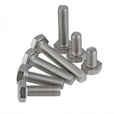 Болт с шестигранной головкой с увеличенным размером под ключ стальной никелированный исп. 1 Ст3 М16х55 мм ГОСТ Р 52644-2006