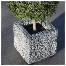 Габион ландшафтный кашпо болтовой оцинкованный (Ц) БК 0,45х0,45х0,7х4х50х50 мм ТУ 25.93.13-004-52757089